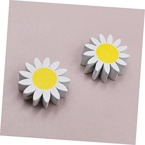 BEBEMOKO 30 Stück Teiliges Holzperlen in Sonnenblumenform mit Glatte Oberfläche zum Basteln von Schmuck Armbändern Girlanden und DIY Deko Farblich Sortiert für Kreative Zufällige Farbe BEBEMOKO 30 Stück Teiliges Holzperlen in Sonnenblumenform mit Glatte Oberfläche zum Basteln von Schmuck Armbändern Girlanden und DIY Deko Farblich Sortiert für Kreative Zufällige Farbe von BEBEMOKO