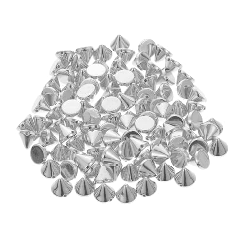 BEBEMOKO 300 Stück Cone Spike Nieten für DIY Handarbeiten Silberfarbene Punk Accessoires für Kleidung und Schmuckherstellung für Textilien BEBEMOKO 300 Stück Cone Spike Nieten für DIY Handarbeiten Silberfarbene Punk Accessoires für Kleidung und Schmuckherstellung für Textilien von BEBEMOKO