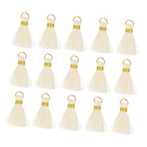 BEBEMOKO 30Stücke Quaste Anhänger Hochwertigem Material Cremefarbe Für DIY Schmuckprojekte Bastelarbeiten Schlüsselanhänger Und Geschenkverpackungen BEBEMOKO 30Stücke Quaste Anhänger Hochwertigem Material Cremefarbe Für DIY Schmuckprojekte Bastelarbeiten Schlüsselanhänger Und Geschenkverpackungen von BEBEMOKO
