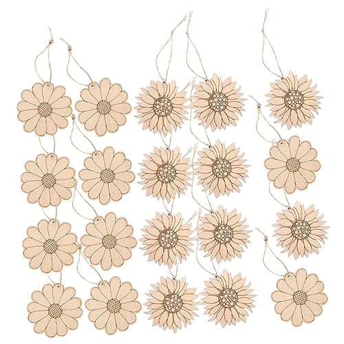 BEBEMOKO 30Stücke Teiliges DIY Holzblumen Handwerk Unvollendete Holzscheiben für Bastelprojekte für Gartenblumen Dekoration und Familienaktivitäten BEBEMOKO 30Stücke Teiliges DIY Holzblumen Handwerk Unvollendete Holzscheiben für Bastelprojekte für Gartenblumen Dekoration und Familienaktivitäten von BEBEMOKO