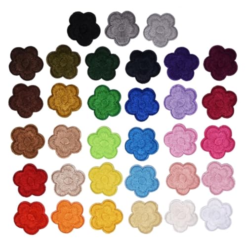 BEBEMOKO 33 Stück Pflaumenblüten Stickerei Applikationen Bunte Patches zum Aufnähen für Reparatur und Dekoration von Kleidung Taschen und Jeans Farben BEBEMOKO 33 Stück Pflaumenblüten Stickerei Applikationen Bunte Patches zum Aufnähen für Reparatur und Dekoration von Kleidung Taschen und Jeans Farben von BEBEMOKO