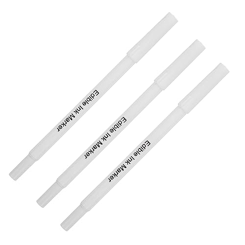 BEBEMOKO 3st Backen Pigmentierung Stift Kuchenstift Fondant-markierungsstift Marker Für Lebensmittelfarbe Stift Zum Schreiben Von Lebensmitteln Stift Mit Essbarer Tinte Weiß Plastik BEBEMOKO 3st Backen Pigmentierung Stift Kuchenstift Fondant-markierungsstift Marker Für Lebensmittelfarbe Stift Zum Schreiben Von Lebensmitteln Stift Mit Essbarer Tinte Weiß Plastik von BEBEMOKO