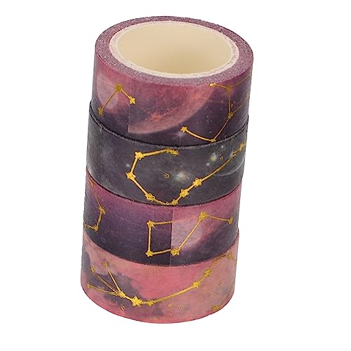 BEBEMOKO 4 Rollen Washi Tape Dekoratives Klebeband für Scrapbooking Journaling und Bastelprojekte für Verpackungen und Diy Dekorationen BEBEMOKO 4 Rollen Washi Tape Dekoratives Klebeband für Scrapbooking Journaling und Bastelprojekte für Verpackungen und Diy Dekorationen von BEBEMOKO