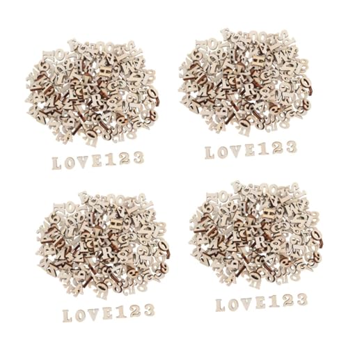 BEBEMOKO 4 Sätze Teiliges Holzbuchstaben Und Zahlen Set Robustem Holz Naturbelassen Für Diy Bastelprojekte Frühkindliche Und Kreative Wohnraumdekoration 200 Stück * 4 BEBEMOKO 4 Sätze Teiliges Holzbuchstaben Und Zahlen Set Robustem Holz Naturbelassen Für Diy Bastelprojekte Frühkindliche Und Kreative Wohnraumdekoration 200 Stück * 4 von BEBEMOKO