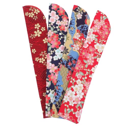 BEBEMOKO 4 Stück Japanische Fächer Tasche Handfächer Hülle aus Hochwertigem Seidenstoff Faltbare Handheld Fan Cover mit Floralem Muster Leicht und Langlebig für Fan und Schmuckaufbewahrung BEBEMOKO 4 Stück Japanische Fächer Tasche Handfächer Hülle aus Hochwertigem Seidenstoff Faltbare Handheld Fan Cover mit Floralem Muster Leicht und Langlebig für Fan und Schmuckaufbewahrung von BEBEMOKO