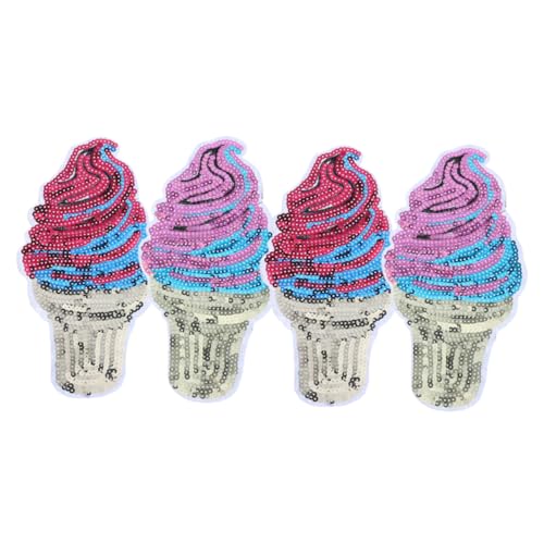 BEBEMOKO 4 x Eiswaffel-Applikationen zum Nähen, einfach anzubringen, Applikation für T-Shirts, Jeans, Hüte für Kleidung, Reparatur, einzigartige Kleidungsdekoration BEBEMOKO 4 x Eiswaffel-Applikationen zum Nähen, einfach anzubringen, Applikation für T-Shirts, Jeans, Hüte für Kleidung, Reparatur, einzigartige Kleidungsdekoration von BEBEMOKO