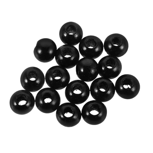BEBEMOKO 40 Stück Holzperlen Mit Großem Loch Für Die Herstellung Von Selbstgemachtem Schmuck, Runde Holzperlen 20 Mm Für Armbänder, Halsketten Und Basteldekorationen, Langlebige Und BEBEMOKO 40 Stück Holzperlen Mit Großem Loch Für Die Herstellung Von Selbstgemachtem Schmuck, Runde Holzperlen 20 Mm Für Armbänder, Halsketten Und Basteldekorationen, Langlebige Und von BEBEMOKO