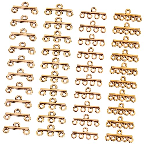 BEBEMOKO 40 Stück Schmuckverschlüsse zum Selbermachen, langlebige Armbandherstellungsschnallen, antikes Design, inklusive je Doppel-, Dreifach- und Vierfachreihenoptionen für vielseitiges Basteln BEBEMOKO 40 Stück Schmuckverschlüsse zum Selbermachen, langlebige Armbandherstellungsschnallen, antikes Design, inklusive je Doppel-, Dreifach- und Vierfachreihenoptionen für vielseitiges Basteln von BEBEMOKO