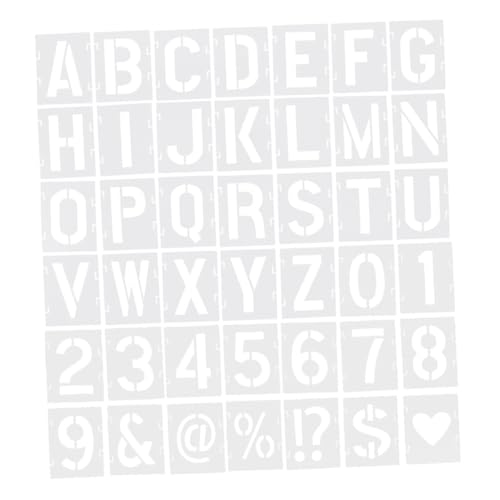 BEBEMOKO 42-teilige Alphabet-schablonen: Alphabet- Und Zahlenschablonen Zum Malen – Wiederverwendbare Kunststoffvorlagen Für Holz, Wände, Stoffe, Felsen, Diy-kunstprojekte BEBEMOKO 42-teilige Alphabet-schablonen: Alphabet- Und Zahlenschablonen Zum Malen – Wiederverwendbare Kunststoffvorlagen Für Holz, Wände, Stoffe, Felsen, Diy-kunstprojekte von BEBEMOKO
