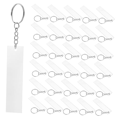 BEBEMOKO 48 Stück Schlüsselanhänger Acryl leerer Schlüsselbund Schlüsselkettenringe Sublimation Keychain Blanks klarer Schlüsselanhänger Leere Schlüsselketten Rechteckige Schlüsselbund BEBEMOKO 48 Stück Schlüsselanhänger Acryl leerer Schlüsselbund Schlüsselkettenringe Sublimation Keychain Blanks klarer Schlüsselanhänger Leere Schlüsselketten Rechteckige Schlüsselbund von BEBEMOKO