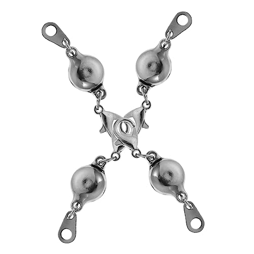 BEBEMOKO 4Stücke Magnetverschluss Armbandverlängerung Hochwertige Schmuckverschlüsse für DIY Ketten und Armbänder Glänzende Passend für und Armbänder von BEBEMOKO
