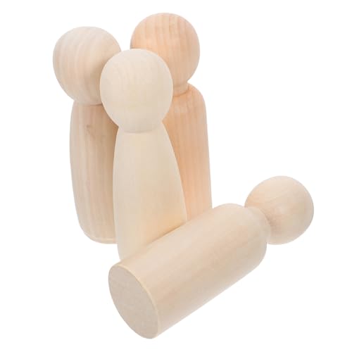 BEBEMOKO 4Stücke Unbehandelte Holz Peg Doll Bastelsets für DIY Malen Kreativität Fördern Glatte Oberfläche Jungen Mädchen Perfektes Holzspielzeug für DIY Projekte BEBEMOKO 4Stücke Unbehandelte Holz Peg Doll Bastelsets für DIY Malen Kreativität Fördern Glatte Oberfläche Jungen Mädchen Perfektes Holzspielzeug für DIY Projekte von BEBEMOKO