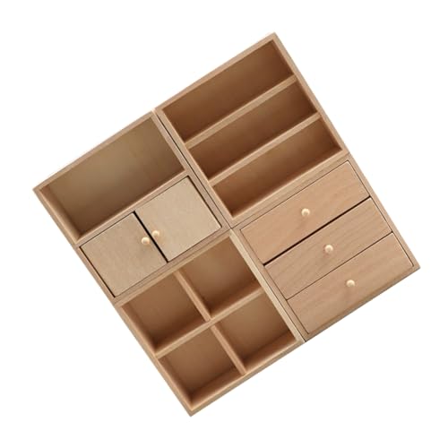 BEBEMOKO 4pcs Mini Möbel Bücherregal Bücherregale Aufbewahrungsschrank Puppenhaus Bücherregal Puppenhaus Küchenzubehör Puppenmöbel Mini Tisch Möbel Dekoration Mini Bücherregal Holz Beige BEBEMOKO 4pcs Mini Möbel Bücherregal Bücherregale Aufbewahrungsschrank Puppenhaus Bücherregal Puppenhaus Küchenzubehör Puppenmöbel Mini Tisch Möbel Dekoration Mini Bücherregal Holz Beige von BEBEMOKO