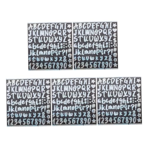 BEBEMOKO 5 Blätter Regenbogen-Aufkleber selbstklebende Fensterfolie Buchstabenschablonen Alphabet stickers aufkleber storage boxes Scrapbook-Buchstaben-Aufkleber Buchstaben zum Basteln BEBEMOKO 5 Blätter Regenbogen-Aufkleber selbstklebende Fensterfolie Buchstabenschablonen Alphabet stickers aufkleber storage boxes Scrapbook-Buchstaben-Aufkleber Buchstaben zum Basteln von BEBEMOKO