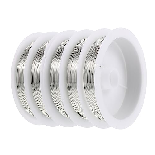 BEBEMOKO 5 Rollen Kupferdraht für Schmuckherstellung Flexibler Basteldraht für Diy Projekte Modellbau und Mehr Handwerksideen BEBEMOKO 5 Rollen Kupferdraht für Schmuckherstellung Flexibler Basteldraht für Diy Projekte Modellbau und Mehr Handwerksideen von BEBEMOKO