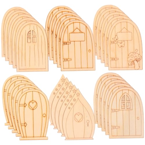 BEBEMOKO 5 Sätze Miniatur Holz Feentüren Gartendeko Kreative DIY für Puppenhaus Lebendige Baumdekoration Naturbelassenes Holz für Feengarten und Außenbereich BEBEMOKO 5 Sätze Miniatur Holz Feentüren Gartendeko Kreative DIY für Puppenhaus Lebendige Baumdekoration Naturbelassenes Holz für Feengarten und Außenbereich von BEBEMOKO