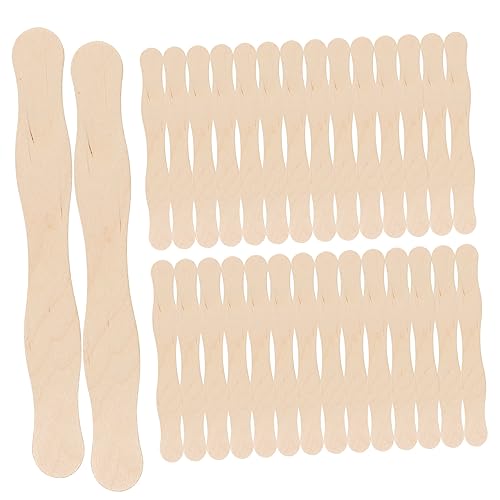 BEBEMOKO 50 Stück Diy Bastelstäbchen Holz Lebensmittelechte Craft Sticks für Eis Desserts und Kreative Projekte Wiederverwendbar und BEBEMOKO 50 Stück Diy Bastelstäbchen Holz Lebensmittelechte Craft Sticks für Eis Desserts und Kreative Projekte Wiederverwendbar und von BEBEMOKO