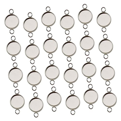 BEBEMOKO 50 Stück Edelstahl-Anhänger, Schmuckherstellung, Zubehör für Bastelprojekte, langlebig, elegant und vielseitig für Halsketten, Armbänder und mehr BEBEMOKO 50 Stück Edelstahl-Anhänger, Schmuckherstellung, Zubehör für Bastelprojekte, langlebig, elegant und vielseitig für Halsketten, Armbänder und mehr von BEBEMOKO