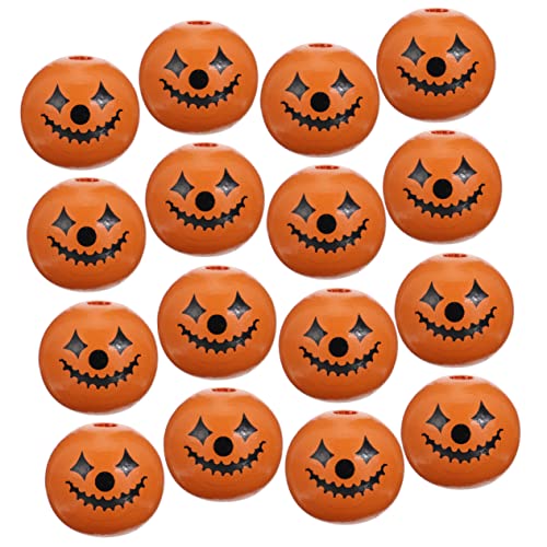 BEBEMOKO 50 Stück Halloween Holzperlen mit Geistergesicht Dekorative Lose Perlen zum Basteln von Schmuck Armbändern und Halloween Deko Vielseitig Verwendbar für DIY Projekte BEBEMOKO 50 Stück Halloween Holzperlen mit Geistergesicht Dekorative Lose Perlen zum Basteln von Schmuck Armbändern und Halloween Deko Vielseitig Verwendbar für DIY Projekte von BEBEMOKO