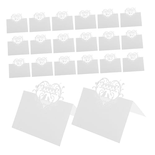BEBEMOKO 50 Stück Love Bird Tischkarten Hochzeit mit Herz-motiv Leichte Faltbare Namenskarten für Verlobungsfeiern Brautduschen und Formelle Dinner Einfache Beschriftung für Stilvolle BEBEMOKO 50 Stück Love Bird Tischkarten Hochzeit mit Herz-motiv Leichte Faltbare Namenskarten für Verlobungsfeiern Brautduschen und Formelle Dinner Einfache Beschriftung für Stilvolle von BEBEMOKO