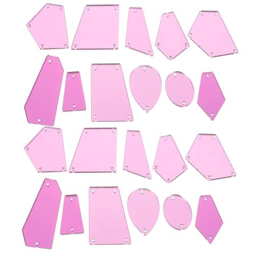 BEBEMOKO 50 Stück Strasshandwerk Und nähen Strasssteine hochzeitsdeko hochzeitsdeco DIY Zubehör bastelst basteln dekorative spiegel Kleidungsanhänger Acrylapplikationen für Kleidung Violett von BEBEMOKO