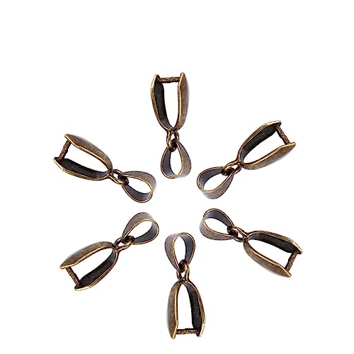 BEBEMOKO 50 Stück bronzefarbene Klemmverschlüsse für Schmuckherstellung, langlebige Anhängerverbinder für Halsketten, Armbänder und Schlüsselanhänger, Bastelzubehör BEBEMOKO 50 Stück bronzefarbene Klemmverschlüsse für Schmuckherstellung, langlebige Anhängerverbinder für Halsketten, Armbänder und Schlüsselanhänger, Bastelzubehör von BEBEMOKO
