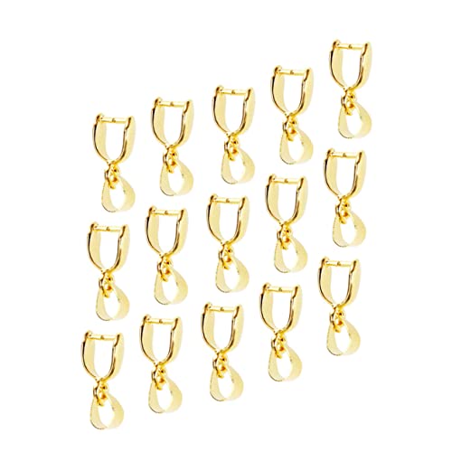BEBEMOKO 50 Stück goldene Kupfer-Anhänger-Clips, langlebig, DIY-Schmuck für Perlen, Halsketten und Anhänger, Zubehör für einzigartige Schmuckherstellung BEBEMOKO 50 Stück goldene Kupfer-Anhänger-Clips, langlebig, DIY-Schmuck für Perlen, Halsketten und Anhänger, Zubehör für einzigartige Schmuckherstellung von BEBEMOKO