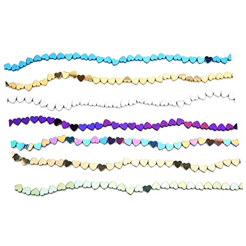 BEBEMOKO 50 farbige Steinperlen für DIY-Schmuckherstellung, halbfertige hohle Herzform, Bastelperlen, kreatives Armband, Halskette, Zubehör, Blau BEBEMOKO 50 farbige Steinperlen für DIY-Schmuckherstellung, halbfertige hohle Herzform, Bastelperlen, kreatives Armband, Halskette, Zubehör, Blau von BEBEMOKO