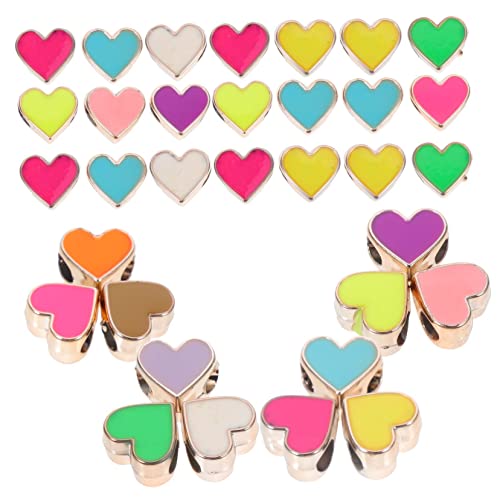 BEBEMOKO 50Stücke Herzperlen für DIY Schmuckherstellung Herzförmige Spacer Perlen Roségold Mix für Armbänder und Bastelprojekte für und Persönliche BEBEMOKO 50Stücke Herzperlen für DIY Schmuckherstellung Herzförmige Spacer Perlen Roségold Mix für Armbänder und Bastelprojekte für und Persönliche von BEBEMOKO