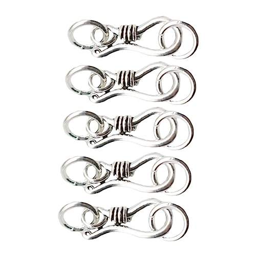 BEBEMOKO 5Stücke Silberne Karabiner S Haken Schmuckverschlüsse für DIY und Armbänder Langlebig und Praktisch für Schmuckherstellung und Reparatur BEBEMOKO 5Stücke Silberne Karabiner S Haken Schmuckverschlüsse für DIY und Armbänder Langlebig und Praktisch für Schmuckherstellung und Reparatur von BEBEMOKO