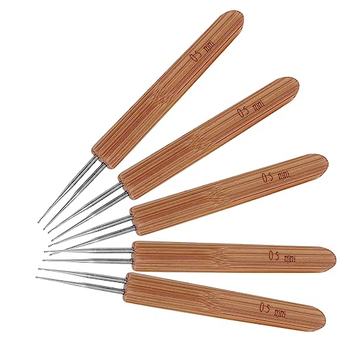 BEBEMOKO 5Stücke Teiliges Dreadlocks Häkelnadeln mit Holzgriff für Haarflechten für Dreadlocks und Frisuren BEBEMOKO 5Stücke Teiliges Dreadlocks Häkelnadeln mit Holzgriff für Haarflechten für Dreadlocks und Frisuren von BEBEMOKO