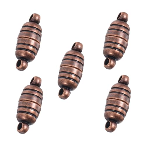 BEBEMOKO 5Stücke Vintage Kupfer Magnetverschlüsse für Schmuckherstellung Halskettenverbinder mit Retro Muster DIY Schmuck Reparatur Langlebige und Farbbeständige Verschlüsse BEBEMOKO 5Stücke Vintage Kupfer Magnetverschlüsse für Schmuckherstellung Halskettenverbinder mit Retro Muster DIY Schmuck Reparatur Langlebige und Farbbeständige Verschlüsse von BEBEMOKO