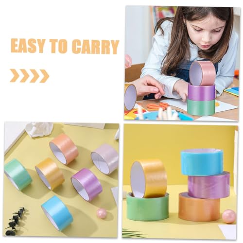 BEBEMOKO 6 Rollen Breites Farbenfrohes DIY Klebeband mit Starkem Vielseitig Einsetzbar für Basteln Etikettieren Geschenkverpackung und Schulprojekte Langlebig und Zuverlässig BEBEMOKO 6 Rollen Breites Farbenfrohes DIY Klebeband mit Starkem Vielseitig Einsetzbar für Basteln Etikettieren Geschenkverpackung und Schulprojekte Langlebig und Zuverlässig von BEBEMOKO