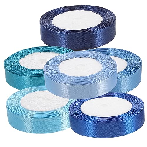 BEBEMOKO 6 Rollen Gurtband Wickelbänder Für Satin Hochzeitsstoff Sackleinenband Farbig Zuschneidbar Paketband Rosa Band Dekoration Paketband Blaues BEBEMOKO 6 Rollen Gurtband Wickelbänder Für Satin Hochzeitsstoff Sackleinenband Farbig Zuschneidbar Paketband Rosa Band Dekoration Paketband Blaues von BEBEMOKO