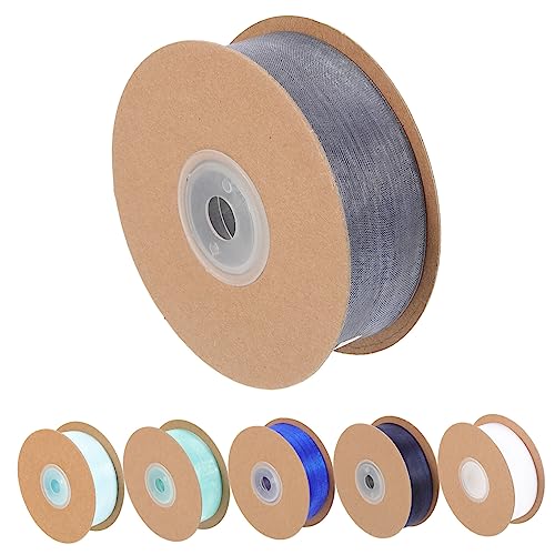 BEBEMOKO 6 Rollen breite Geschenkbänder zum Zuschneiden von Geschenken, Paketband für Bastelarbeiten und Geschenkverpackungen von BEBEMOKO