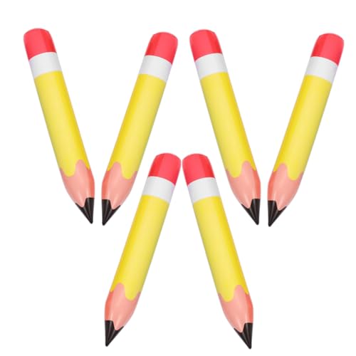 BEBEMOKO 6 Stück Aufblasbare PVC Bleistift Dekorationen Gelb Leicht Robust für Klassenzimmer Schulanfang Partyraum Gestaltung Back To School Requisite BEBEMOKO 6 Stück Aufblasbare PVC Bleistift Dekorationen Gelb Leicht Robust für Klassenzimmer Schulanfang Partyraum Gestaltung Back To School Requisite von BEBEMOKO