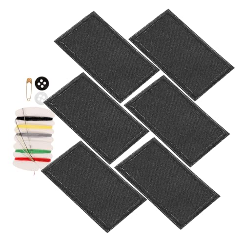 BEBEMOKO 6 x strapazierfähige Bügelflicken für Kleidungsreparatur, Applikationen für Jeans, Jacken, Hemden, einfach zu verwenden, hautfreundliches Material für langlebige Reparaturen von BEBEMOKO