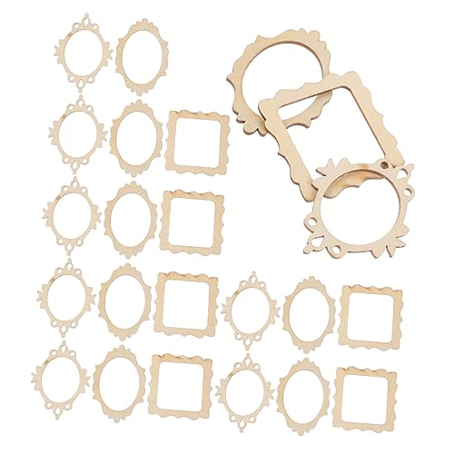 BEBEMOKO 60Stücke Unvollendete Holzausschnitte für DIY Projekte Hohlholzscheiben zum Basteln für Kreative Verzierungen und Kinderhandwerk À BEBEMOKO 60Stücke Unvollendete Holzausschnitte für DIY Projekte Hohlholzscheiben zum Basteln für Kreative Verzierungen und Kinderhandwerk À von BEBEMOKO