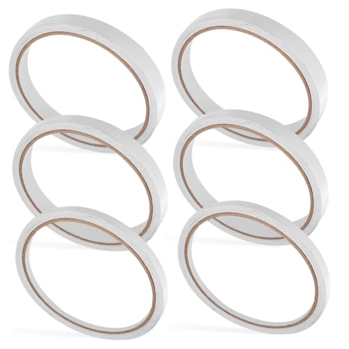 BEBEMOKO 6Rollen Doppelseitiges Klebeband für Scrapbooking Hochviskoses Handwerkspapier für Karten Fotos und Bastelprojekte von BEBEMOKO