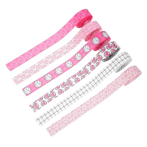 BEBEMOKO 6Stücke Volleyball Spirit Bänder Sport Themenband für DIY Bastelarbeiten und Geschenkverpackungen Weich für Mottopartys BEBEMOKO 6Stücke Volleyball Spirit Bänder Sport Themenband für DIY Bastelarbeiten und Geschenkverpackungen Weich für Mottopartys von BEBEMOKO