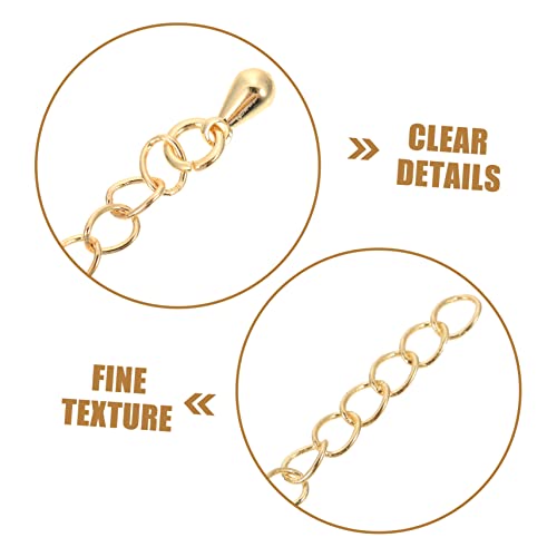 BEBEMOKO 8 Stück Gold Verlängerungsketten Teiliges Schmuckverlängerung für Armband Halskette DIY Schmuckherstellung Glatte Langlebige Kettenverlängerungen für Anpassung BEBEMOKO 8 Stück Gold Verlängerungsketten Teiliges Schmuckverlängerung für Armband Halskette DIY Schmuckherstellung Glatte Langlebige Kettenverlängerungen für Anpassung von BEBEMOKO