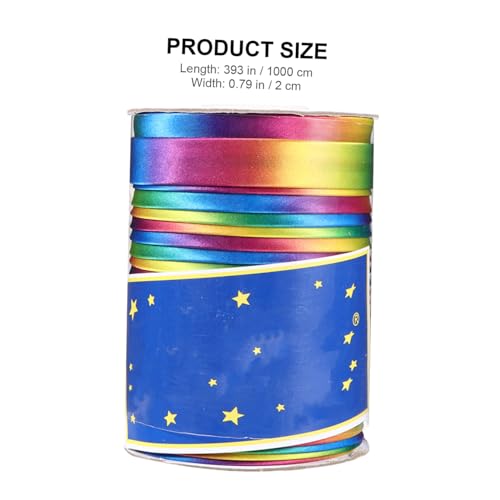 BEBEMOKO 80M Regenbogenband Elastisches DIY Zubehör für Haargummis Kleidung Farbenfrohes Nähband für Kreative Bastelprojekte und Vielseitige Anwendungen BEBEMOKO 80M Regenbogenband Elastisches DIY Zubehör für Haargummis Kleidung Farbenfrohes Nähband für Kreative Bastelprojekte und Vielseitige Anwendungen von BEBEMOKO