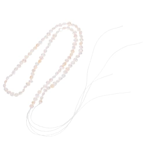 BEBEMOKO Barock Perlen mit Doppelseitig Poliert Unregelmäßige Süßwasserperlen für Schmuckherstellung DIY Bastelperlen für Halsketten Ohrringe Armbänder Kreative Vintage Charms von BEBEMOKO