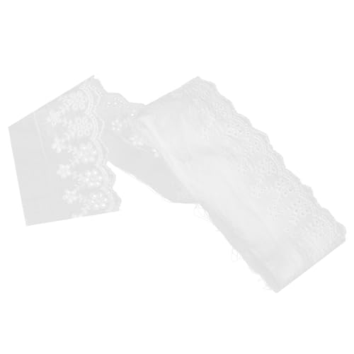 BEBEMOKO Baumwoll-Spitzenborte für Bastelprojekte, dekorative Spitze zum Nähen, Hochzeitsapplikation, Geschenkverpackung, Heimdekoration für kreative Verzierungen und einzigartige von BEBEMOKO