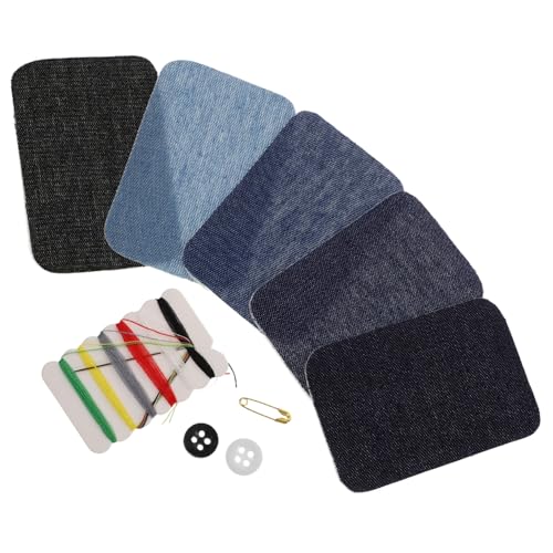 BEBEMOKO Bügelflicken-Set für Jeans und Kleidung, blaue Ellenbogen-Stoffapplikation, Aufkleber für DIY Handwerk und Patchwork auf Pullovern, Hemden und mehr BEBEMOKO Bügelflicken-Set für Jeans und Kleidung, blaue Ellenbogen-Stoffapplikation, Aufkleber für DIY Handwerk und Patchwork auf Pullovern, Hemden und mehr von BEBEMOKO