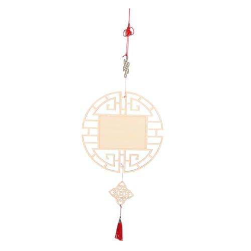 BEBEMOKO Delikater Holzanhänger mit Chinesischem Knoten und Quaste Kreative DIY Wanddekoration für Kindergarten Klassenzimmer und Flur Handgefertigtes Antikes Design Leicht und Vielseitig BEBEMOKO Delikater Holzanhänger mit Chinesischem Knoten und Quaste Kreative DIY Wanddekoration für Kindergarten Klassenzimmer und Flur Handgefertigtes Antikes Design Leicht und Vielseitig von BEBEMOKO