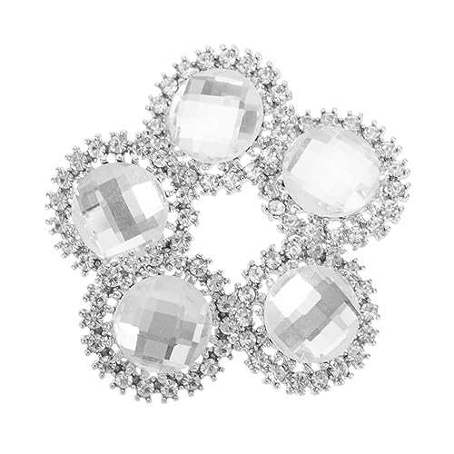 BEBEMOKO Elegante Kristallknöpfe, langlebige dekorative Knöpfe für Kleidung, exquisites Nähzubehör, multifunktionales Bastelzubehör für Jacken, Mäntel, 5 Stück BEBEMOKO Elegante Kristallknöpfe, langlebige dekorative Knöpfe für Kleidung, exquisites Nähzubehör, multifunktionales Bastelzubehör für Jacken, Mäntel, 5 Stück von BEBEMOKO