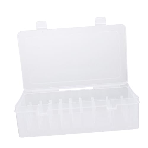 BEBEMOKO Fächer Große Kapazität Nähgarn Aufbewahrungsbox für Garnspulen Transparente Organizer Box Vielseitig für Schmuck und Mehr mit Sicherem Verschluss für Optimalen Schutz BEBEMOKO Fächer Große Kapazität Nähgarn Aufbewahrungsbox für Garnspulen Transparente Organizer Box Vielseitig für Schmuck und Mehr mit Sicherem Verschluss für Optimalen Schutz von BEBEMOKO