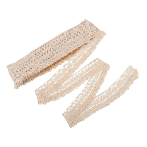 BEBEMOKO Fransenborte aus Baumwolle mit Quaste, breites Nähzubehör für Heimdekoration, Geschenkverpackung, Damenbekleidung, Kleidung und Bastelprojekte von BEBEMOKO