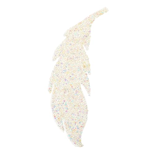 BEBEMOKO Glitzerblatt Patch für Kleidung Strass Aufbügler für Jeans Taschen DIY Deko Langlebiges Design für Reparaturen und Kreative Projekte Ab von BEBEMOKO